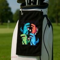 The Struggle Is Real T-Rex Problems Golf Towel thumb 2