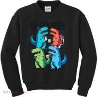 The Struggle Is Real T-Rex Problems Kids Sweatshirt thumb 0