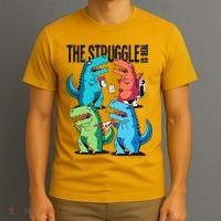 The Struggle Is Real T-Rex Problems T-Shirt thumb 3