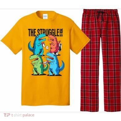 The Struggle Is Real T-Rex Problems Pajama Set