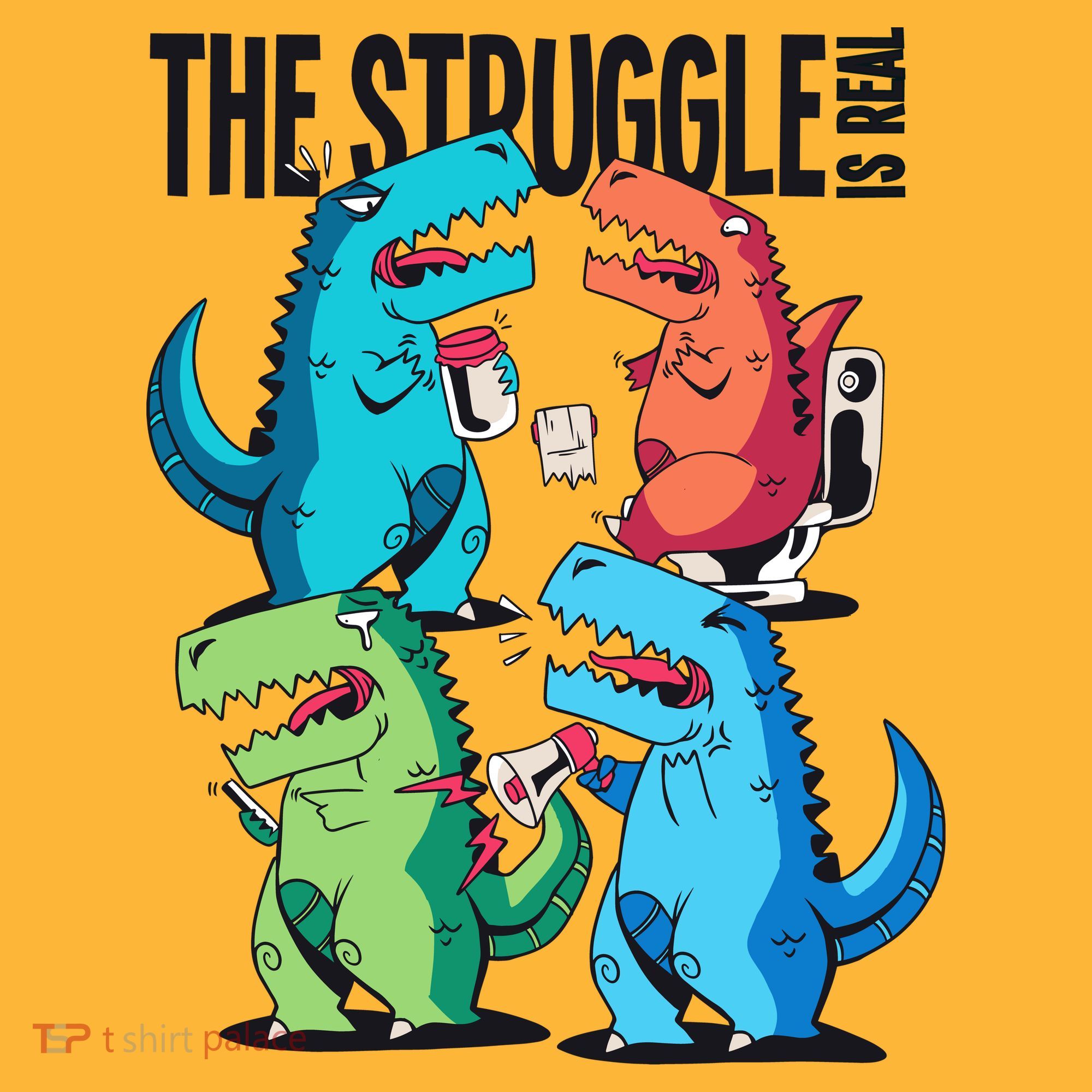 The Struggle Is Real T-Rex Problems Hat