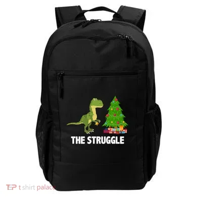 The Struggle T-rex Christmas Tree Backpack