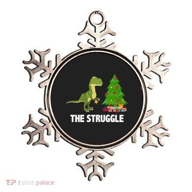The Struggle T-rex Christmas Tree Ornament