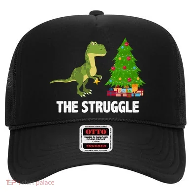 The Struggle T-rex Christmas Tree Hat