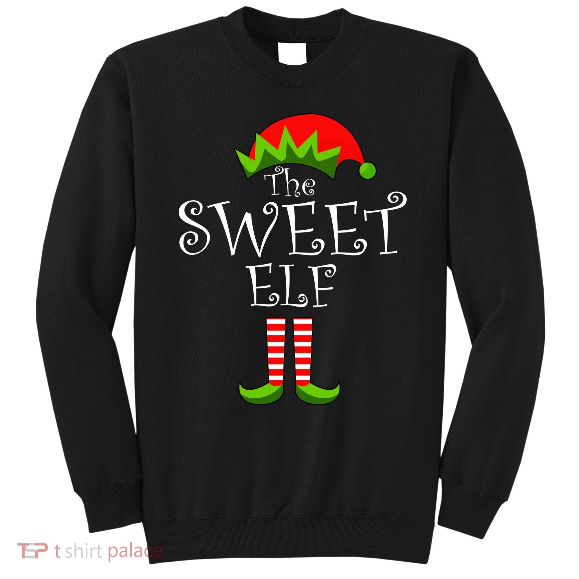 The Sweet Elf Funny Family Matching Christmas Sweatshirt