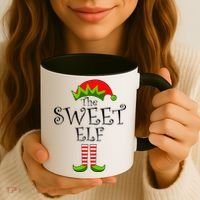 The Sweet Elf Funny Family Matching Christmas Coffee Mug thumb 3