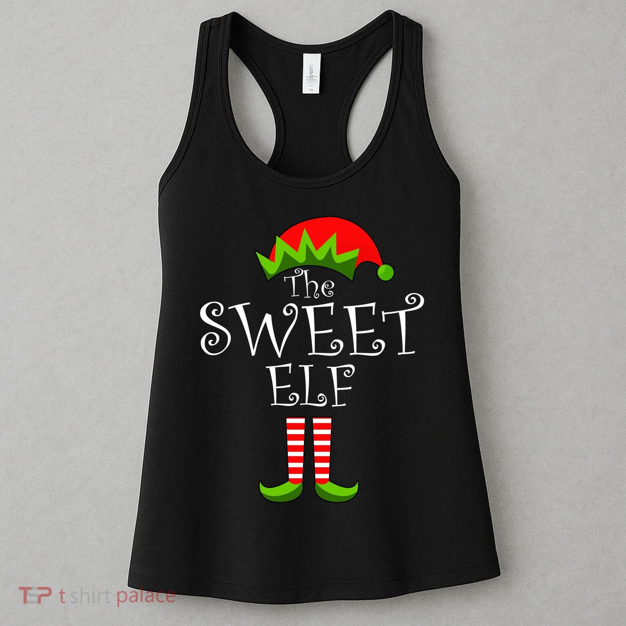 The Sweet Elf Funny Family Matching Christmas Women's Tank Top