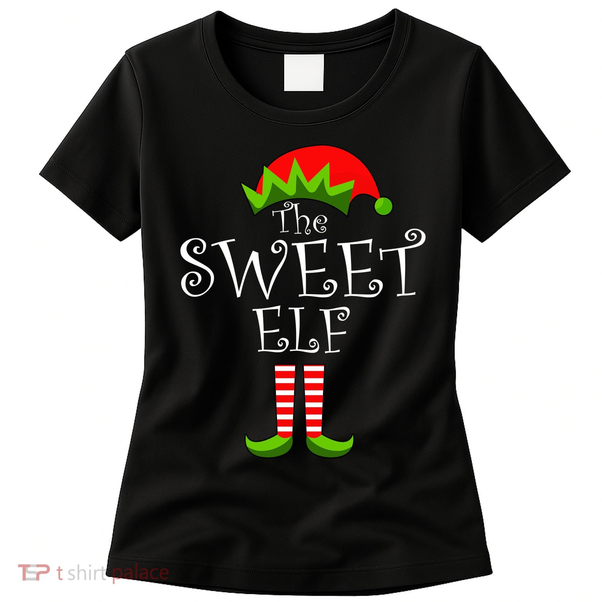 The Sweet Elf Funny Family Matching Christmas Women's T-Shirt