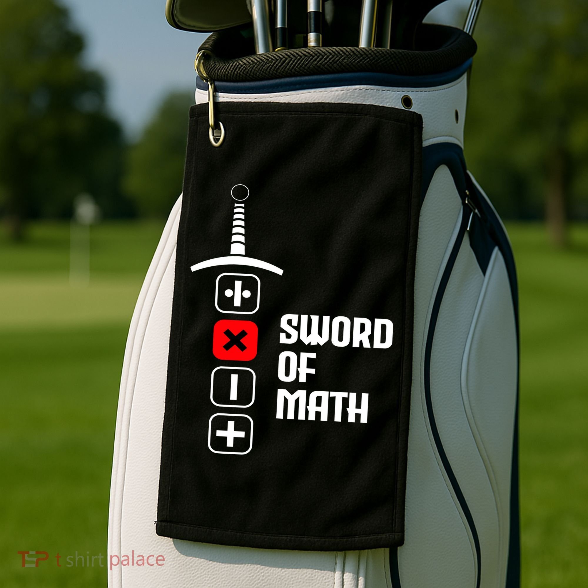 The Sword of Math Golf Towel