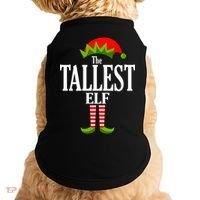 The Tallest Elf Funny Matching Christmas Doggie Tank thumb 0