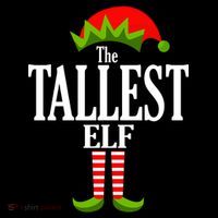 The Tallest Elf Funny Matching Christmas T-Shirt thumb 7