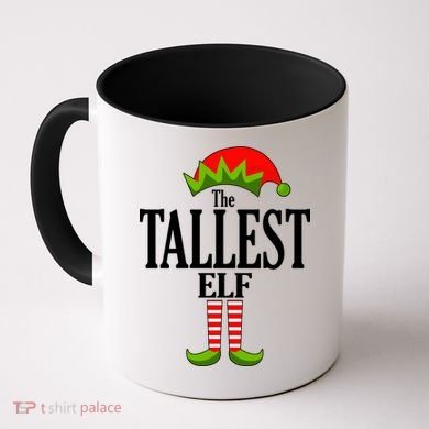 The Tallest Elf Funny Matching Christmas Coffee Mug