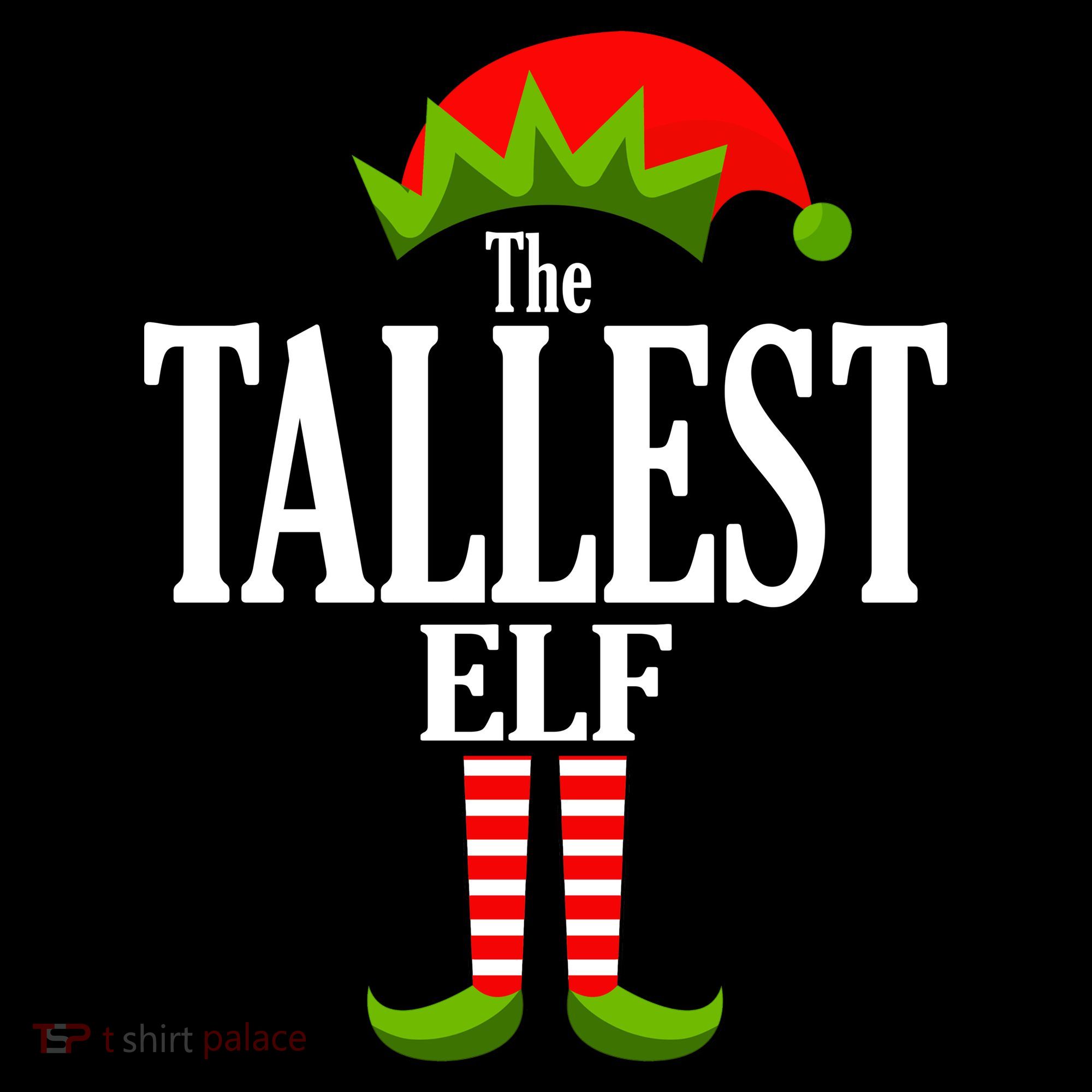 The Tallest Elf Funny Matching Christmas Women's Tank Top