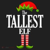 The Tallest Elf Funny Matching Christmas Hat thumb 2
