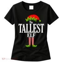 The Tallest Elf Funny Matching Christmas Women's T-Shirt thumb 0