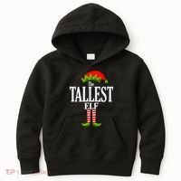 The Tallest Elf Funny Matching Christmas Kids Hoodie thumb 0
