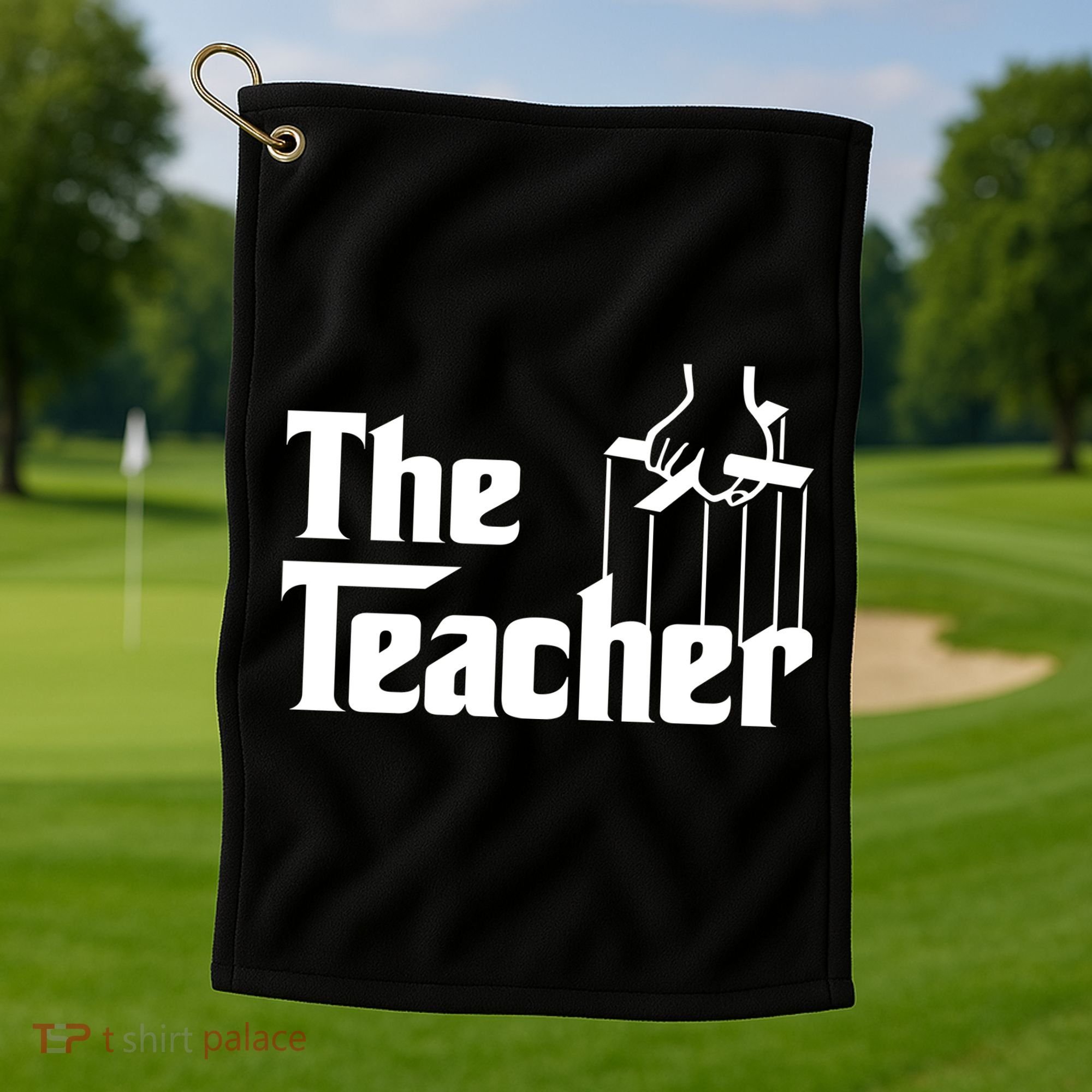 The Teacher Logo Golf Towel
