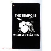 The Tempo Is What I Say Golf Towel thumb 0