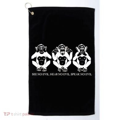 The three wise monkeys Golf Towel