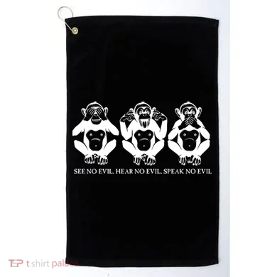 The three wise monkeys Golf Towel