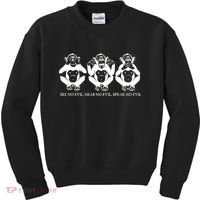 The three wise monkeys Kids Sweatshirt thumb 0