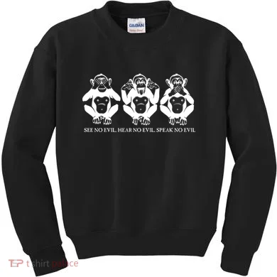 The three wise monkeys Kids Sweatshirt