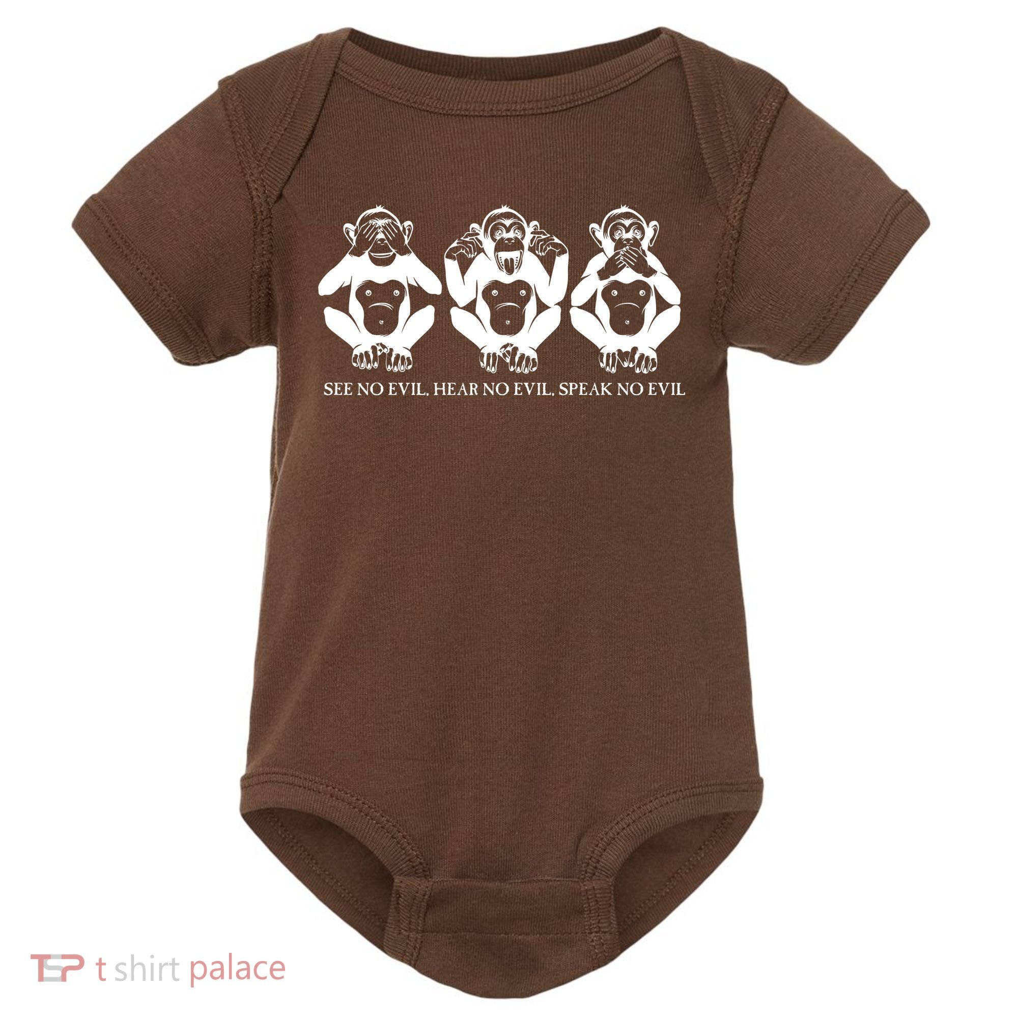 The three wise monkeys Baby Bodysuit