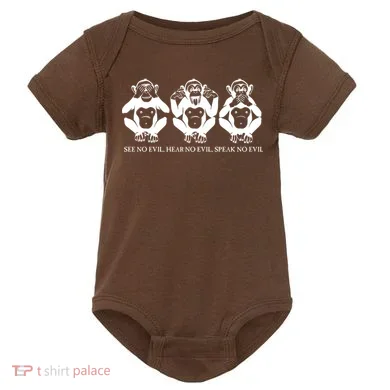 The three wise monkeys Baby Bodysuit