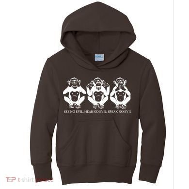 The three wise monkeys Kids Hoodie