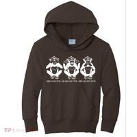The three wise monkeys Kids Hoodie thumb 0