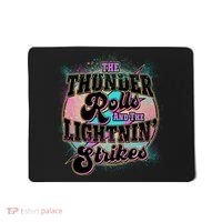 The Thunder Rolls And The Lightning Strikes Mousepad thumb 0