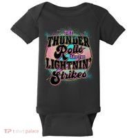 The Thunder Rolls And The Lightning Strikes Baby Bodysuit thumb 0