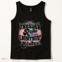 The Thunder Rolls And The Lightning Strikes Tank Top thumb 2