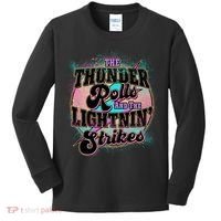 The Thunder Rolls And The Lightning Strikes Kids Long Sleeve Shirt thumb 0