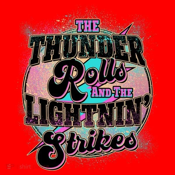The Thunder Rolls And The Lightning Strikes Santa Hat