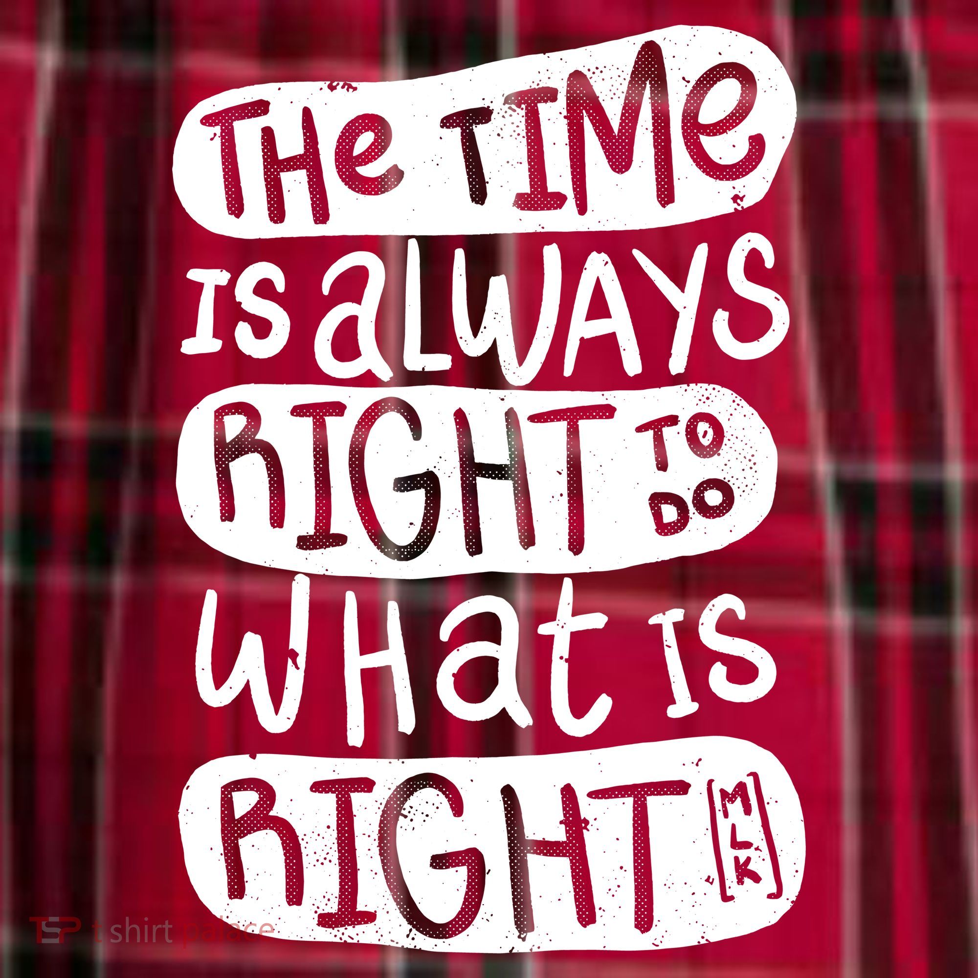 The Time is Always Right to Do What is Right Men's Flannel Plaid Pajama Pants