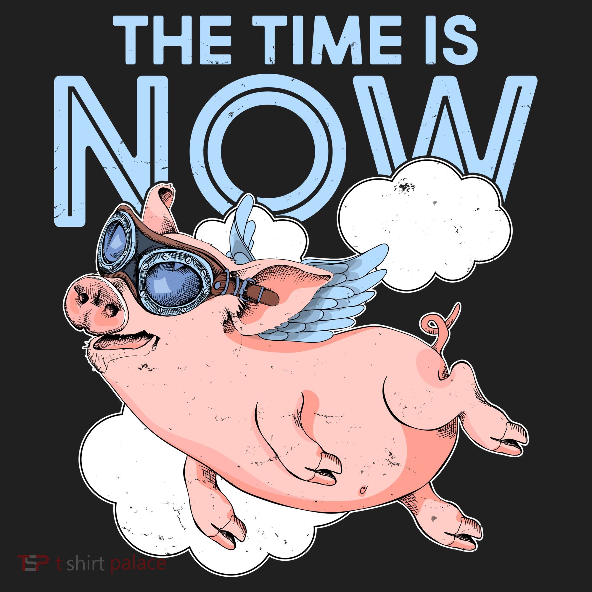 The Time Is Now Flying Pig Women's Sweatshirt