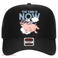 The Time Is Now Flying Pig Hat thumb 0