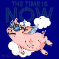 The Time Is Now Flying Pig Coffee Mug thumb 5