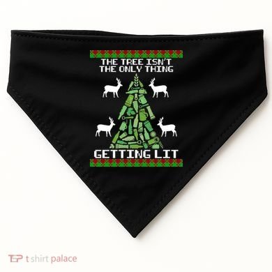 The Tree Isn't The Only Thing Getting Lit USA-Made Doggie Bandana