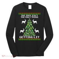 The Tree Isn't The Only Thing Getting Lit Long Sleeve Shirt thumb 0