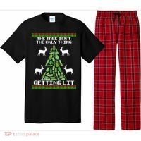 The Tree Isn't The Only Thing Getting Lit Pajama Set thumb 0