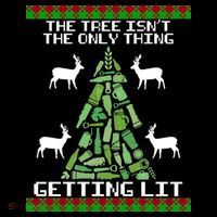 The Tree Isn't The Only Thing Getting Lit Women's Hoodie thumb 2