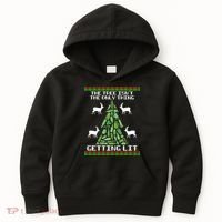 The Tree Isn't The Only Thing Getting Lit Kids Hoodie thumb 0