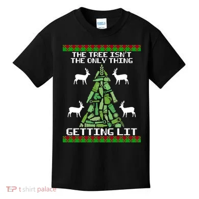 The Tree Isn't The Only Thing Getting Lit Kids T-Shirt