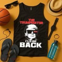 The Trumpinator I'll Be Back 2020 Tank Top thumb 4