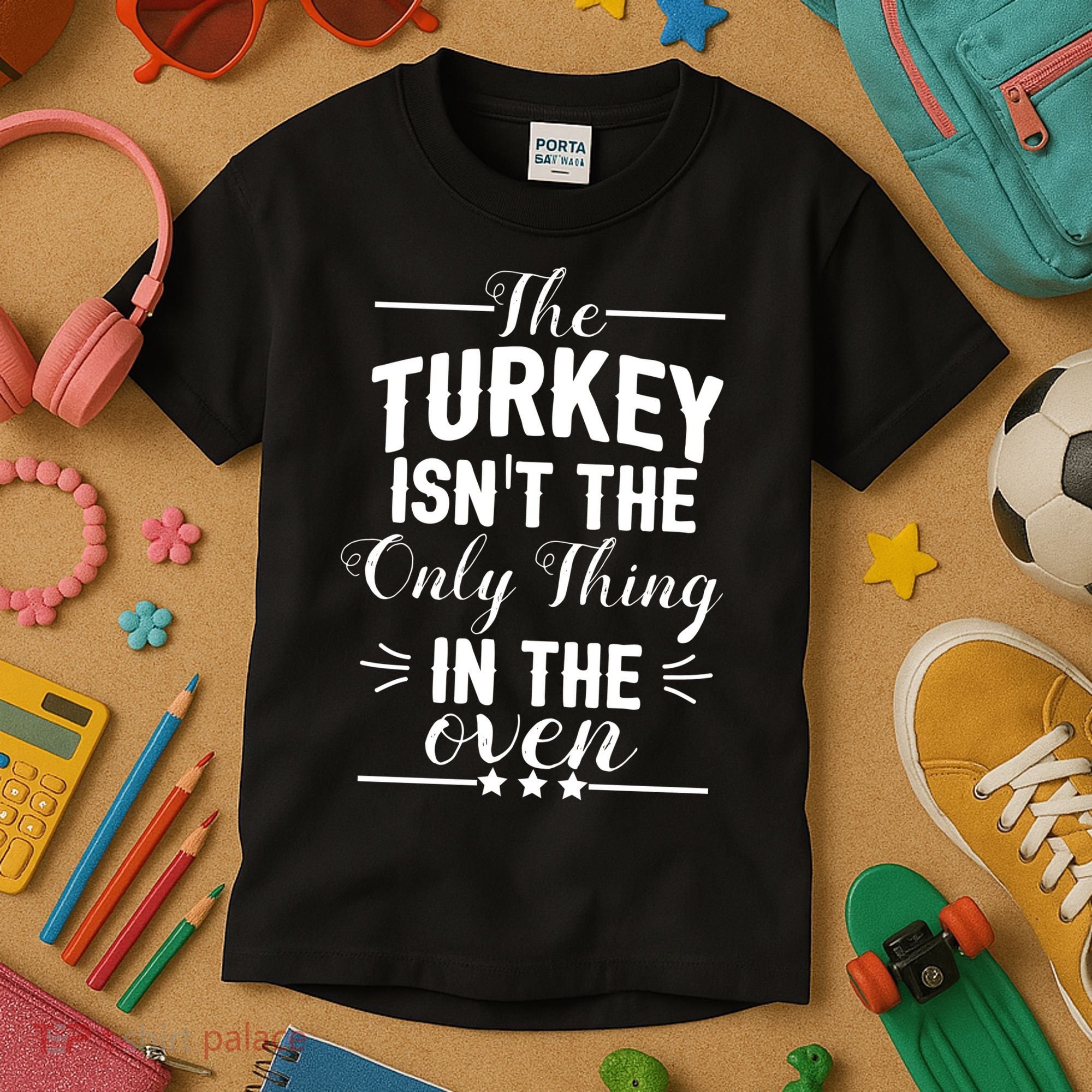 The Turkey Isn't The Only Thing In The Oven Kids T-Shirt