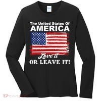 The United States Of America Love It Or Leave It! Women's Long Sleeve Shirt thumb 0