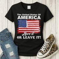 The United States Of America Love It Or Leave It! Women's T-Shirt thumb 3