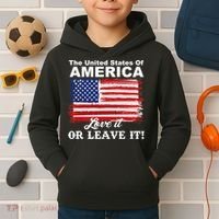 The United States Of America Love It Or Leave It! Kids Hoodie thumb 2